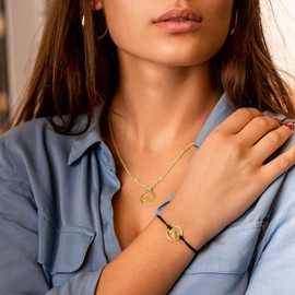 Nuoli® Berg Women's Necklace (45 + 5 cm Adjustable) Necklace with Mountain Pendant for Women and Girls, Made of Stainless Steel, Stainless Steel, mountain