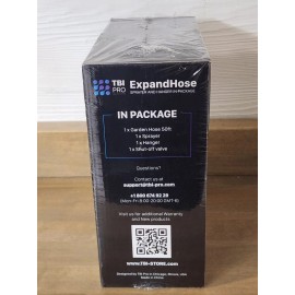 TBI PRO Expandable House Car Washing Watering Hose Kit 50 ft w/ Sprayer & Hanger