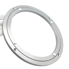Table Top Turntable, Diameter 300 mm, Turntable for Round Tables, Swivel Ring with Non-Slip Plastic Feet, Aluminium Alloy Swivel Plate, Swivel Bearing, Aluminium Steering Ring for Dining Table, TV