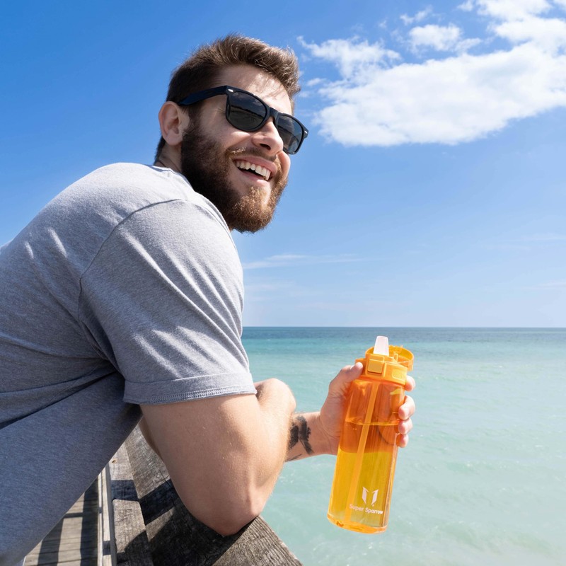 Super Sparrow Water Bottle - 1L - USA Tritan BPA-Free