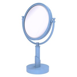 Allied Brass TR-4/3X-FTB Tribecca Collection 8 Inch Vanity Top Make-Up Mirror 3X Magnification, Flat Troll Blue