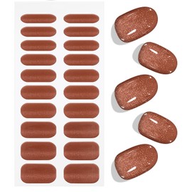 JMEOWIO Semi Cured Gel Nail Strips Gel Nail Stickers Wraps UV/LED Nails Art Design Decoration Accessories