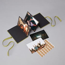 Semikolon 370019 Leporello Classico 12.2 x 17.7 cm - 14 Photos 10 x 15 cm - Accordion Photo Book - Matcha Light Green