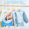 AMZXHCQ Baby Hangers with Metal Ring Clips, Children Plastic Hanger