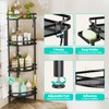 HapiRm Standing Corner Shower Caddy - 4 Tier Shower Organizer