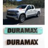 GM 2pcs Silverado 2500hd 3500hd Gloss Black Duramax Hood Emblem
