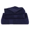 vidaXL Flannel Set of 4 Navy Blue 30 x 30