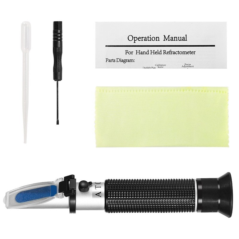 V·RESOURCING Seawater Salinity Refractometer, Automatic Temperature Compensation Sea Water Salinity