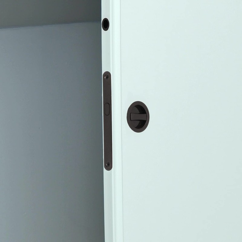 Sliding Door Bathroom Mortice Lock - Dark Bronze