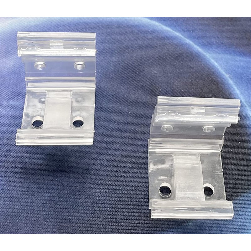 Cutelec 2pcs Clear Plastic Bracket Hidden Mounting Bracket Clips for