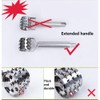 Meat Tenderizer- Stainless Steel Meat Tenderizer Roller Rolling Hammer-Pizza Roll