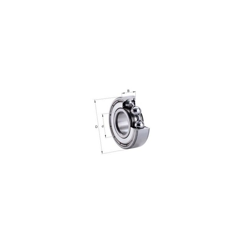 6202-C-2Z-C3 Deep Groove Ball Bearing Single Row Bore Diameter 15