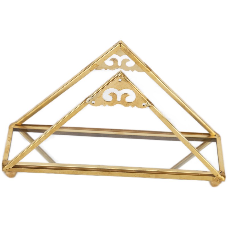 Mirror Jewelry Tray Glass Perfume Storage Tray Jewelry Plate Golden
