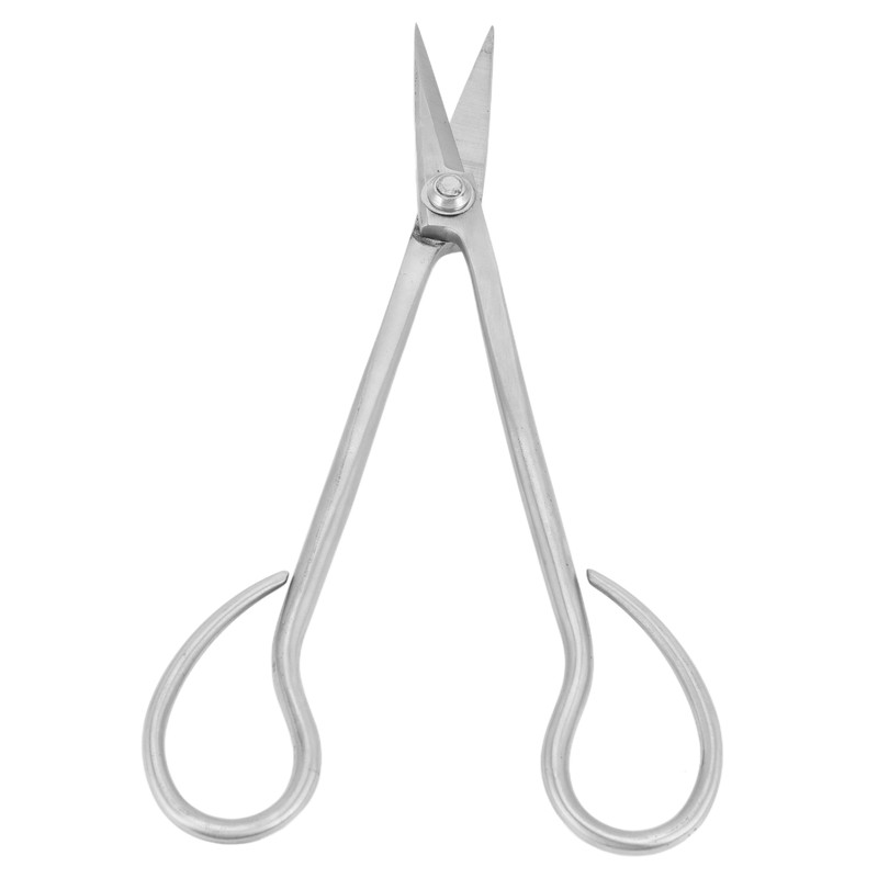 Bonsai Scissors Stainless Steel Leaf Sprout Shears with Long Handle
