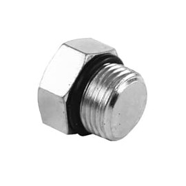 TITAN FITTINGS | SAE O-Ring Boss ORB Solid Hex Head Plug Fitting | 6408-06 | Hex Head Plug 3/8" ORB Male