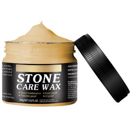 Anzug für Marmor Möbel,Tragbares Wasserdichtes Polierwachs,Marmor Polierwachs,Restaurierungspflege Bienenwachs,Wachs zum Polieren von Stein,Stone Seasoning Bienenwachsmöbelpolitur 100g