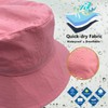 woogwin Waterproof Bucket Rain Hat with Chin Strap Quick Dry