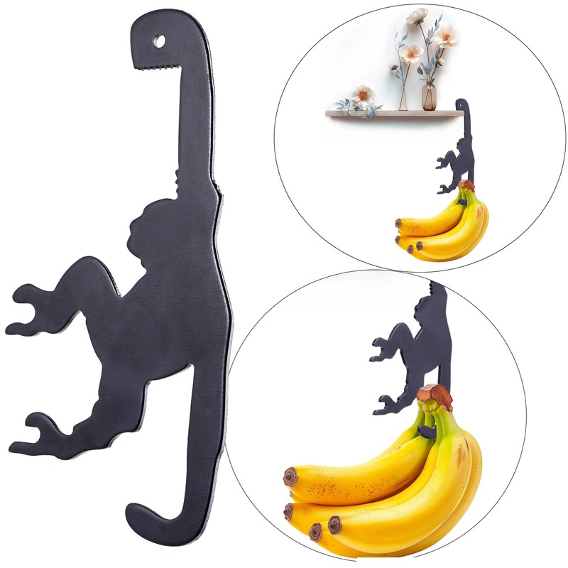 Banana Hanger for Cabinet - Cartoon Banana Hook Under Cabinet
