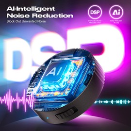 64GB (9800 Hour) Magnetic Voice Activated Recorder Device - Lymorvex Voice Recorder AI-Intelligent Noise Reduction, Portable Audio Recorder for Lectures/Interviews/Meetings