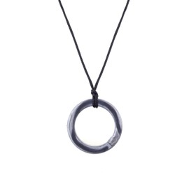 Chewigem Sensory Chew Realm Necklace - Stylish Chewlery Toy for Autism & ADHD - Silver | Oral Motor Aid for Kids & Adults with SPD, Anxiety & Teething Needs