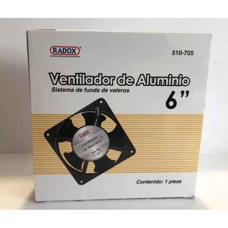 Radox Ventilador Extractor Abanico 6 Pulgadas 115v 200ma