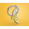 O meta[l]morphose METALMORPHOSE – Keyring Banana – MTM140-01 Silver, Gold,