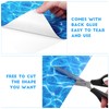 Cabilock 5Pcs Artificial River Tile Sheet 11.61X8.26In Simulated Water-Print Stickers