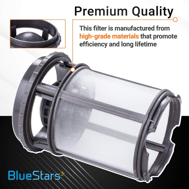 Ultra Durable W10872845 Dishwasher Pump Filter Cup Assembly Replacement Part