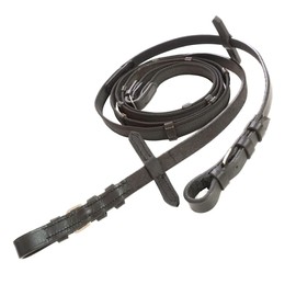 Pferdelinis Bridle Reins for Horses, Rubberised, Durable Reins in Black or Brown, Width 18 mm, Length 2.9 m (Brown)