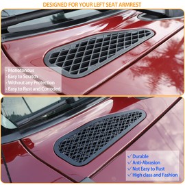 Hood Air Vent Cover Compatible with Toyot@ FJ Cruiser 2007-2021, Engine Vent Protection Cover, Auto Exterior Hood Air Vent Trim Cover Accessories, 3PCS (Black)