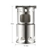 Lixada Portable Stainless Steel Lightweight Wood Stove Outdoor Cooking Picnic