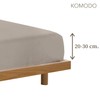 Komodo Fitted Sheet Single Bed Fitted Sheet with Corners Plain