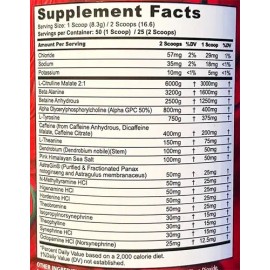 Pre Entreno Panda Supplements Rampage Preworkout 50 Servicio Sabor Unicorn Blood                                                                      