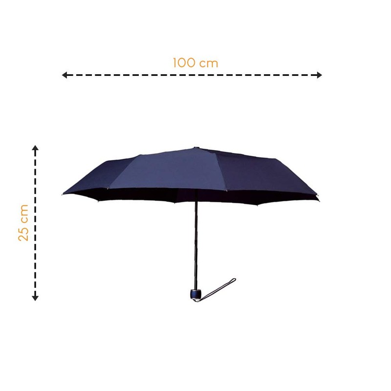 IMPLIVA miniMAX® Stick umbrella, 100 cm, Blue (Blau)