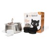 The KittySpout Stainless Steel Cat Water Fountain 2.0, 4L/135oz