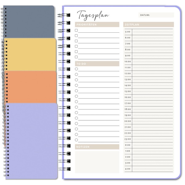BIROYAL Time Management Manual 4 Pieces To Do List Daily