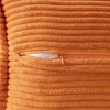 MIULEE Burnt Orange Pillow Covers 18x18 Inch with Splicing Set