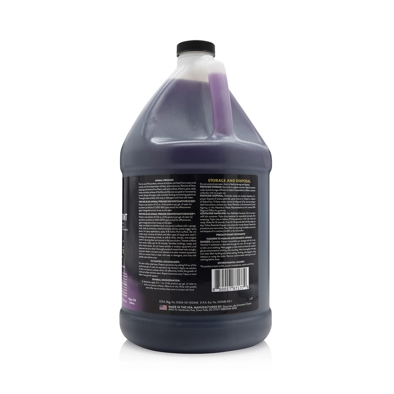 Petology 256:1 Disinfectant, 1 Gallon - Liquid Concentrate Disinfectant and