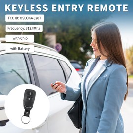 TUCKBOLD Keyless Entry Remote for Hyundai Tucson 2005-2009 313.8Mhz OSLOKA-320T 3 Button Reusable | Control Replacement Car Key Fob 1 Pcs