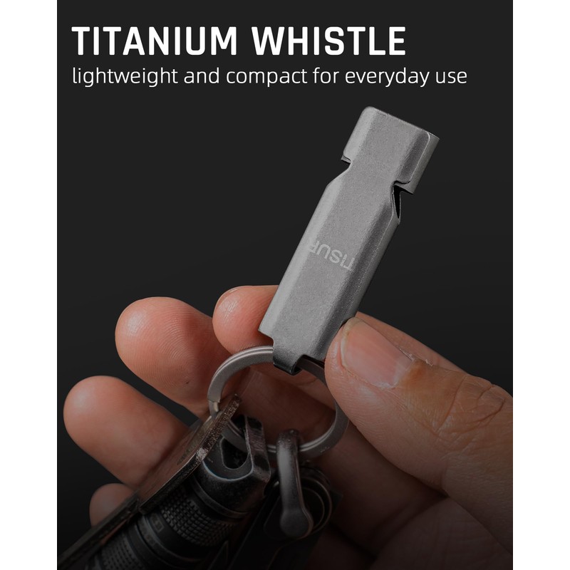 TISUR Loud Emergency Whistles,130db+ Lifeguard Safety Whistle Keychain for Surviva