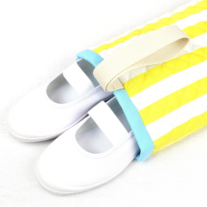 Yellow Stripe Kindergarten School Essential Set of 5 Lessons Bag Shoes
