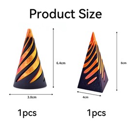 Yingjie 2 Pieces Impossible Cone Fidget Toy, Spiral Cone Fidget Toy, 3D Printed, Stress Relief, All Ages