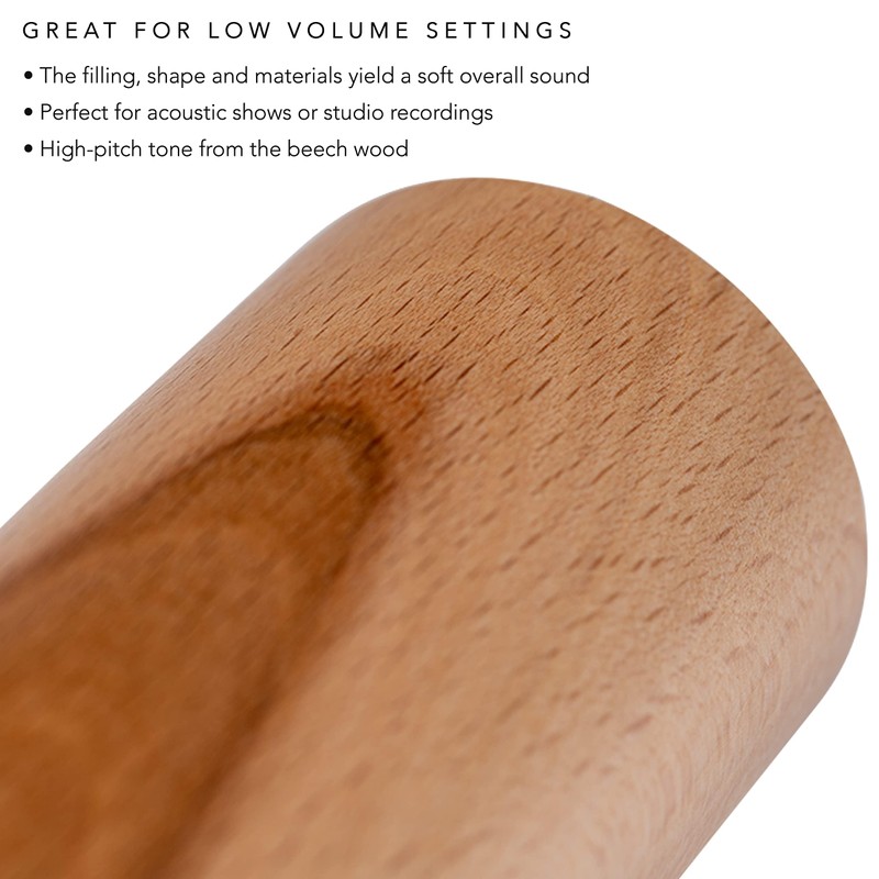 Meinl Percussion Round Wood Shaker - Medium - Musical Instrument