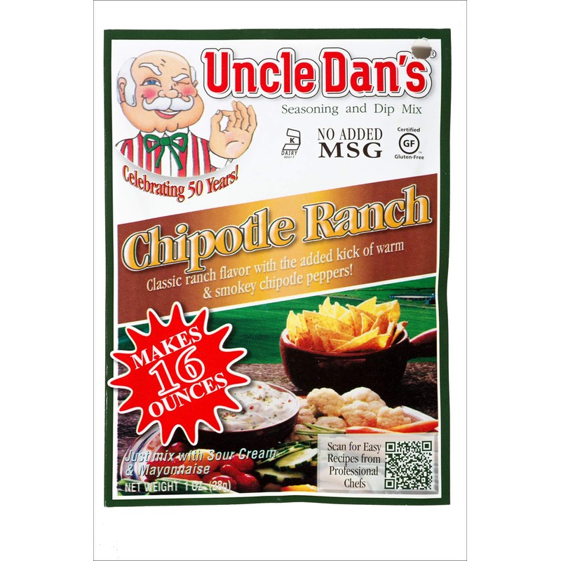 Uncle Dan's Chipotle Ranch Dressing | Singles Packet – 1oz