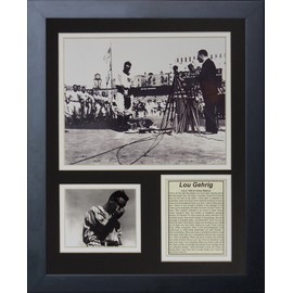 Legends Never Die "Lou Gehrig Farewell Framed Photo Collage, 12"x15"