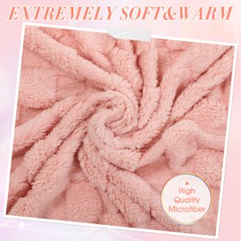 Buryeah 6 Pack Fleece Throw Blanket Bulk, 50 x 60 Inches Soft 3D Checkered Jacquard Bed Blanket Warm Plush Flannel Fluffy Blankets for Sofa Couch Bed Wedding Employee Appreciation Gifts (Mixed Color)