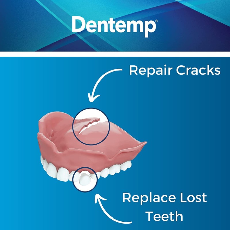 D.O.C. Denture Repair KIT Pack of 3 by Majestic Drug