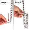 Stainless Steel Dog Training Choke Slip Collar, Heavy Duty Chew