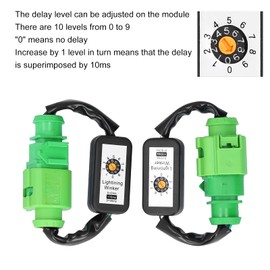Rear Light Indicator Module, Yctze Rear Lights Dynamic Indicator Adapter Wiring Harness Indicator Module PBT+FEP Kits Replacement for A6 C7 2012-2018 for Rear Light Indicator Module Dynamic Indicator