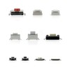 QWORK® Pack of 250 Micro Switches, 10 Values, Tactile Pressure